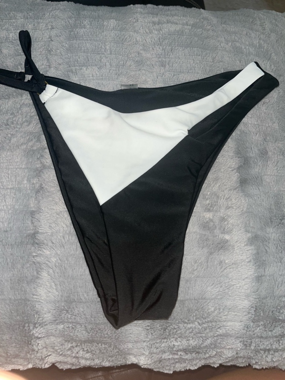Black & White Triangle Bikini Bottom